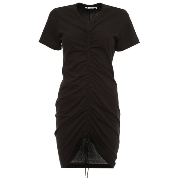 T by Alexander Wang black drawstring dress - Picture 1 of 3